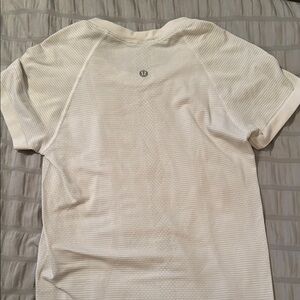 Lululemon White Short Sleeve Shirt